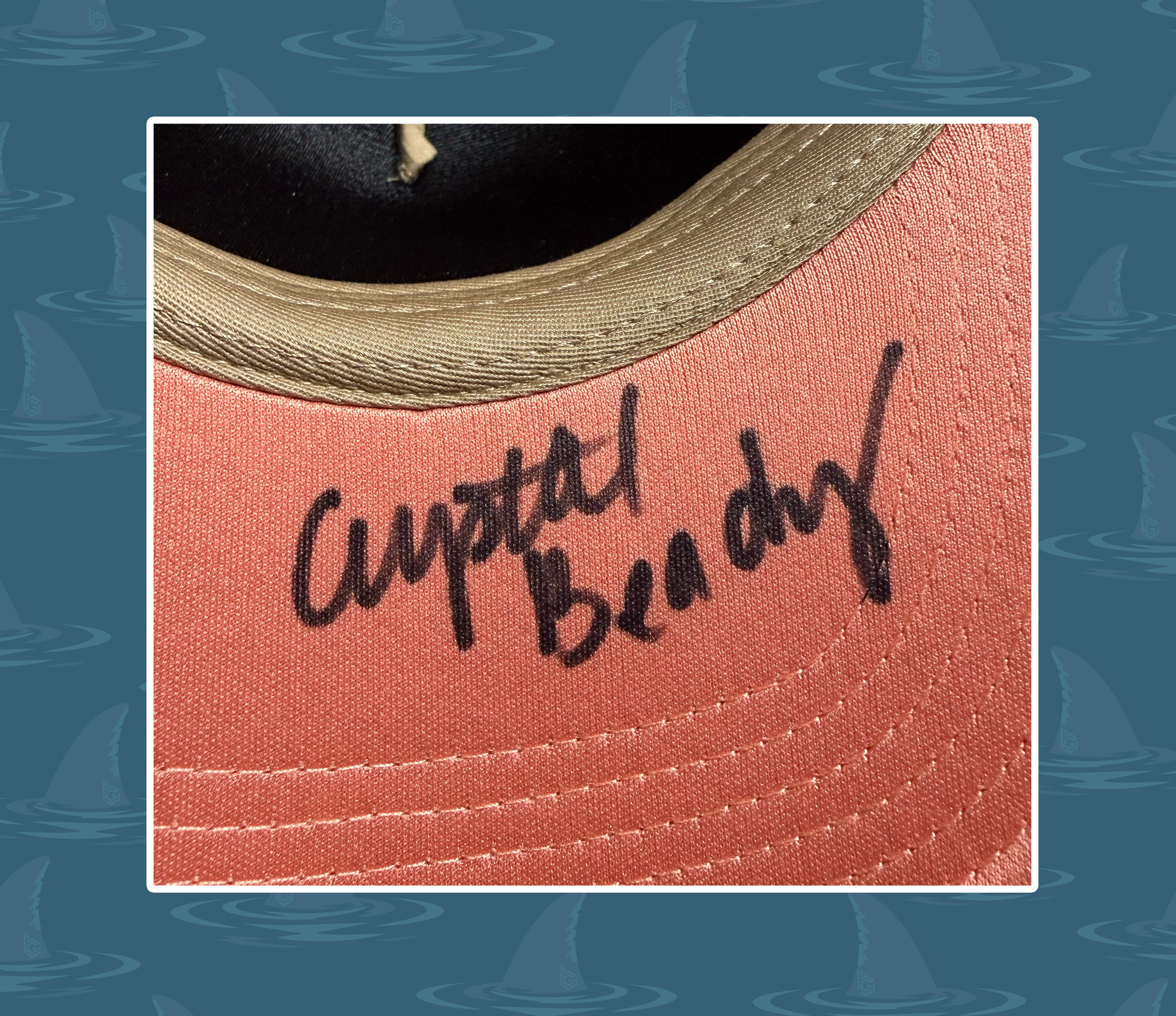 Classic Crystal Beach Foam Hat "Signed"