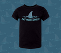 Black Eat More Shark T-Shirt:   Infant-Youth