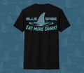Black Eat More Shark T-Shirt - Adult