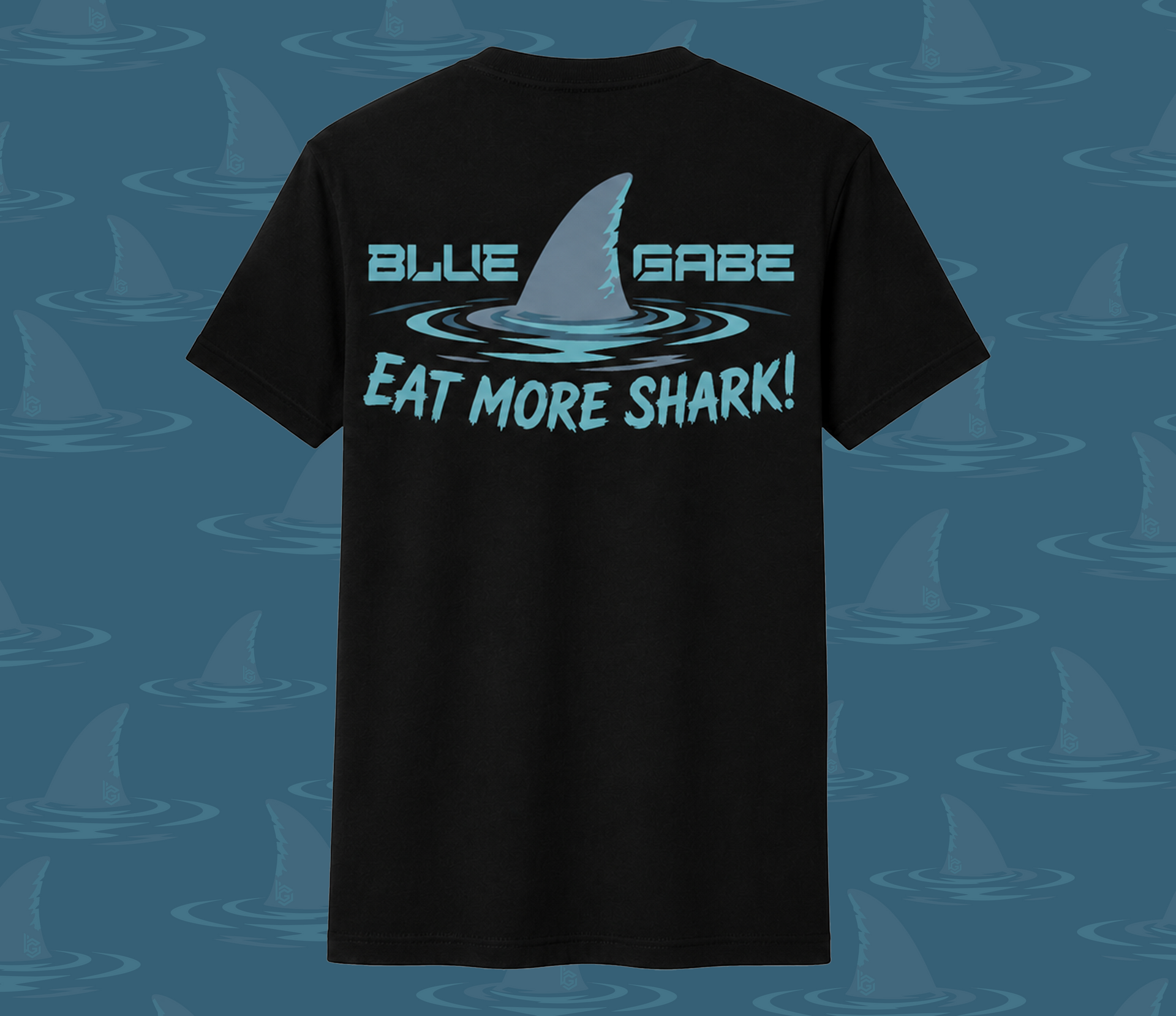 Black Eat More Shark T-Shirt - Adult – BLUEGABE MERCH