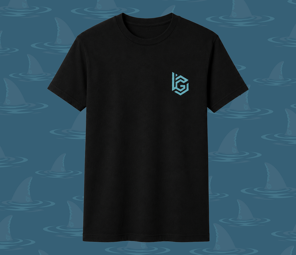 Black Eat More Shark T-Shirt - Adult