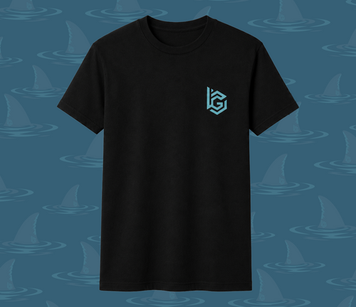Black Eat More Shark T-Shirt - Adult