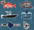 Eat More Shark - Sticker Pack (6 Stickers)