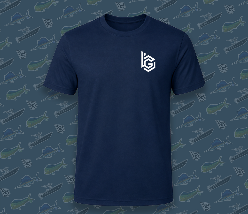 BlueGabe Boat  T-Shirt - Navy