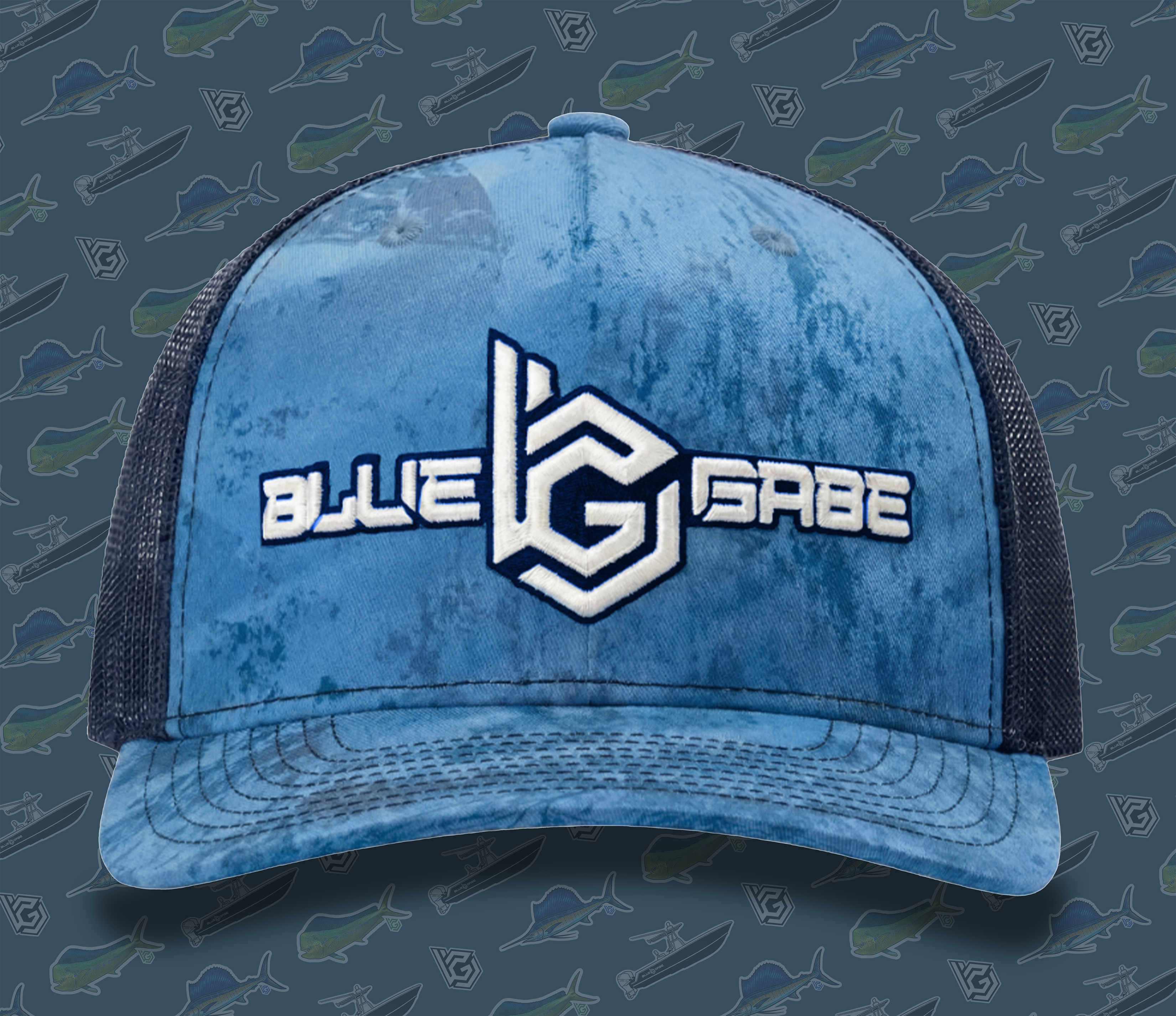 BlueGabe Realtree Fishing Trucker Hat