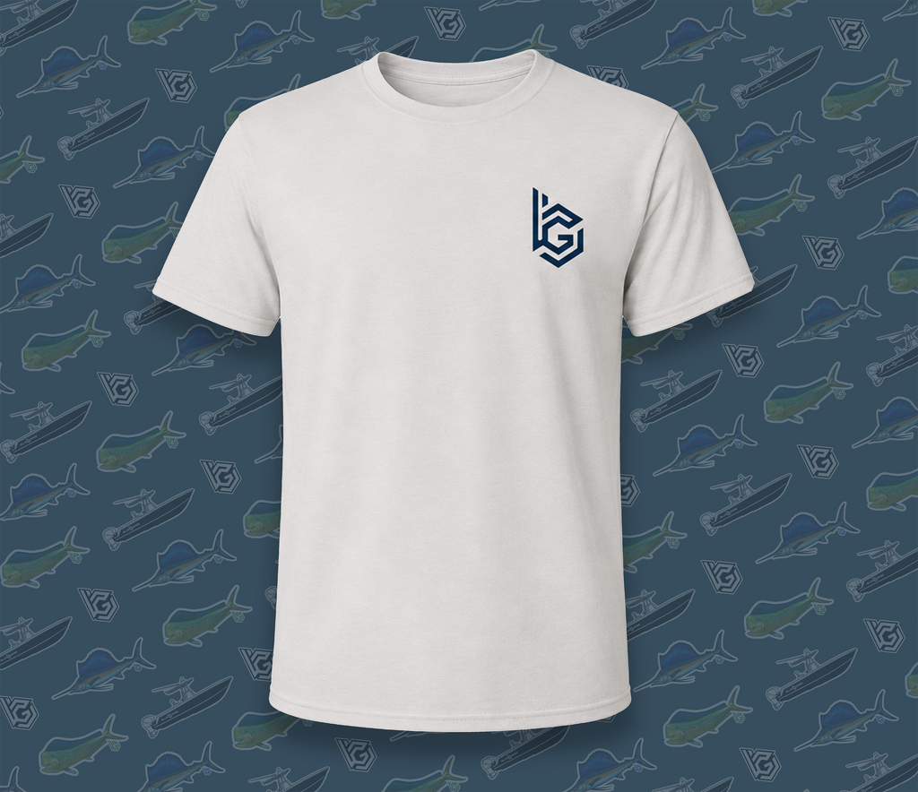 BlueGabe USA Sailfish T-Shirt – Ice Gray