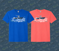 BlueGabe Unisex Boat T-Shirt - (Front Graphic)